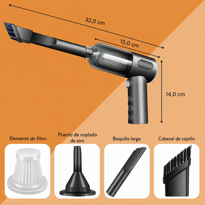 Aspiradora de Mano 3 en 1 Recargable y Portátil
