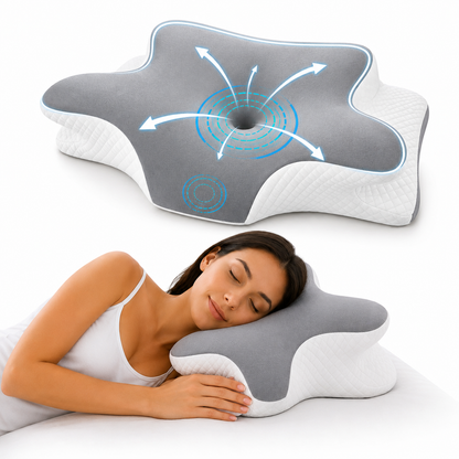 Almohada Cervical de Memory Foam con Diseño Ergonómico