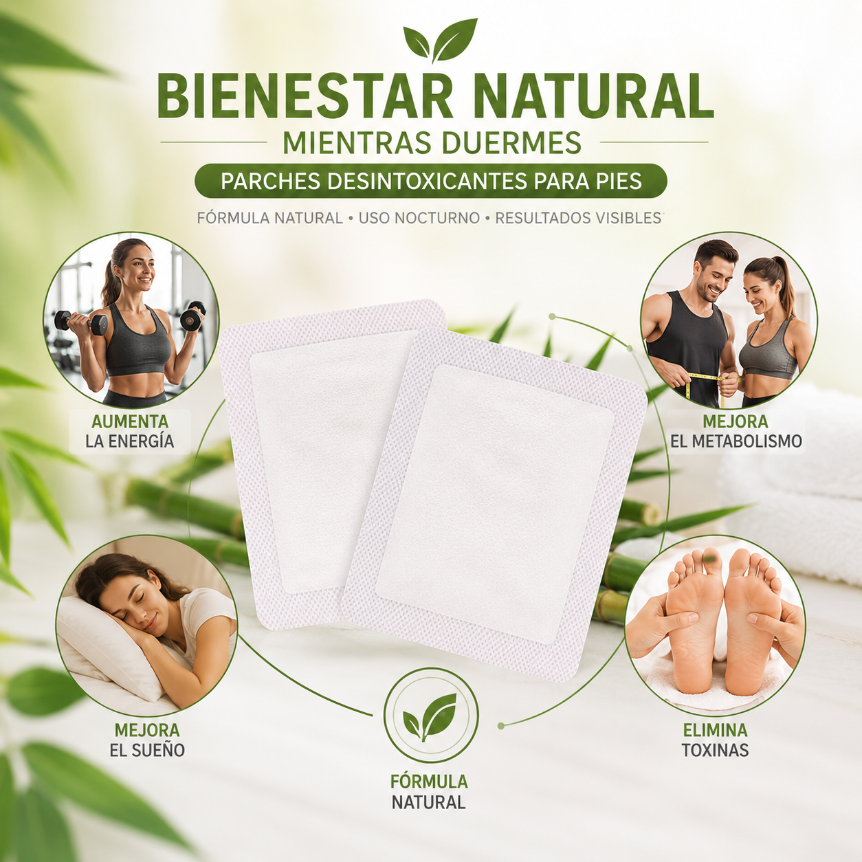 Parches Desintoxicantes para Pies