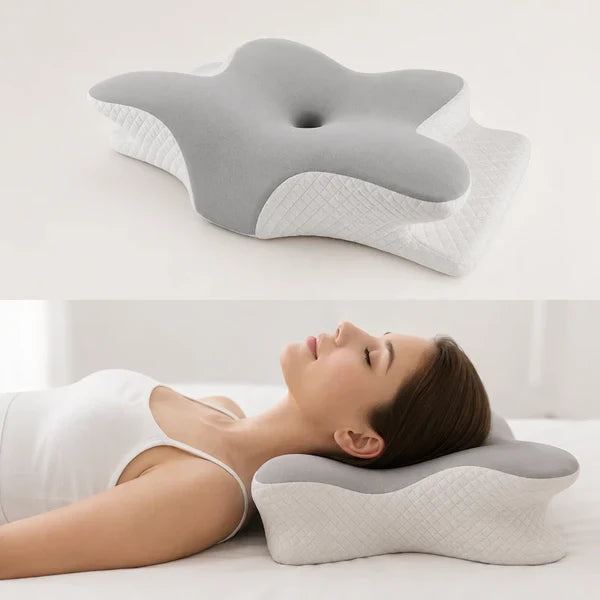 Almohada Cervical de Memory Foam con Diseño Ergonómico